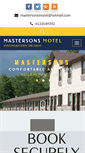 Mobile Screenshot of mastersonsmotel.com